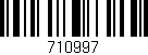 Código de barras (EAN, GTIN, SKU, ISBN): '710997'