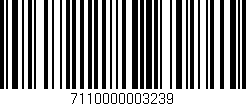 Código de barras (EAN, GTIN, SKU, ISBN): '7110000003239'