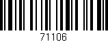 Código de barras (EAN, GTIN, SKU, ISBN): '71106'