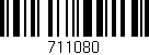 Código de barras (EAN, GTIN, SKU, ISBN): '711080'