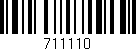 Código de barras (EAN, GTIN, SKU, ISBN): '711110'