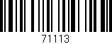 Código de barras (EAN, GTIN, SKU, ISBN): '71113'