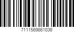 Código de barras (EAN, GTIN, SKU, ISBN): '7111569661038'