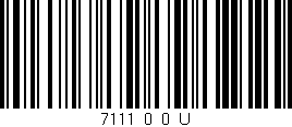Código de barras (EAN, GTIN, SKU, ISBN): '7111_0_0_U'
