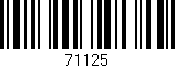 Código de barras (EAN, GTIN, SKU, ISBN): '71125'
