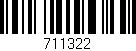 Código de barras (EAN, GTIN, SKU, ISBN): '711322'