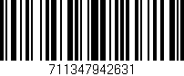 Código de barras (EAN, GTIN, SKU, ISBN): '711347942631'