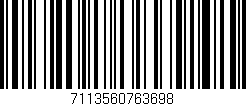 Código de barras (EAN, GTIN, SKU, ISBN): '7113560763698'
