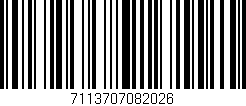 Código de barras (EAN, GTIN, SKU, ISBN): '7113707082026'