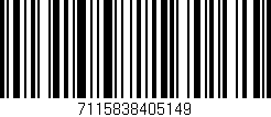 Código de barras (EAN, GTIN, SKU, ISBN): '7115838405149'