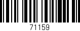 Código de barras (EAN, GTIN, SKU, ISBN): '71159'