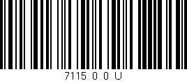 Código de barras (EAN, GTIN, SKU, ISBN): '7115_0_0_U'