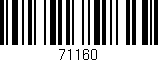 Código de barras (EAN, GTIN, SKU, ISBN): '71160'