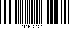 Código de barras (EAN, GTIN, SKU, ISBN): '71164313183'