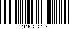 Código de barras (EAN, GTIN, SKU, ISBN): '71164343135'