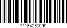 Código de barras (EAN, GTIN, SKU, ISBN): '71164363089'