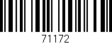 Código de barras (EAN, GTIN, SKU, ISBN): '71172'