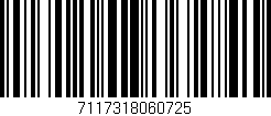 Código de barras (EAN, GTIN, SKU, ISBN): '7117318060725'