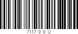 Código de barras (EAN, GTIN, SKU, ISBN): '7117_0_0_U'