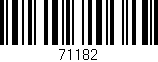 Código de barras (EAN, GTIN, SKU, ISBN): '71182'