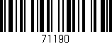 Código de barras (EAN, GTIN, SKU, ISBN): '71190'