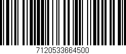 Código de barras (EAN, GTIN, SKU, ISBN): '7120533664500'