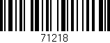 Código de barras (EAN, GTIN, SKU, ISBN): '71218'