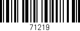 Código de barras (EAN, GTIN, SKU, ISBN): '71219'