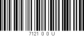 Código de barras (EAN, GTIN, SKU, ISBN): '7121_0_0_U'