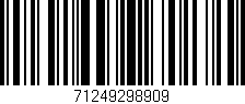 Código de barras (EAN, GTIN, SKU, ISBN): '71249298909'