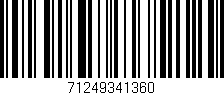 Código de barras (EAN, GTIN, SKU, ISBN): '71249341360'