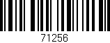 Código de barras (EAN, GTIN, SKU, ISBN): '71256'
