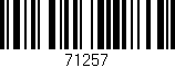 Código de barras (EAN, GTIN, SKU, ISBN): '71257'