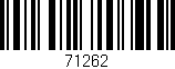 Código de barras (EAN, GTIN, SKU, ISBN): '71262'