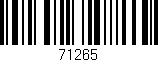 Código de barras (EAN, GTIN, SKU, ISBN): '71265'