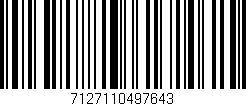 Código de barras (EAN, GTIN, SKU, ISBN): '7127110497643'