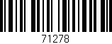 Código de barras (EAN, GTIN, SKU, ISBN): '71278'