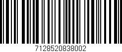 Código de barras (EAN, GTIN, SKU, ISBN): '7128520838002'