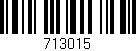 Código de barras (EAN, GTIN, SKU, ISBN): '713015'