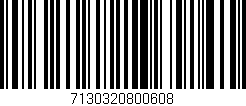Código de barras (EAN, GTIN, SKU, ISBN): '7130320800608'