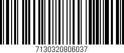 Código de barras (EAN, GTIN, SKU, ISBN): '7130320806037'