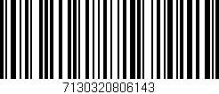 Código de barras (EAN, GTIN, SKU, ISBN): '7130320806143'
