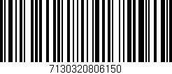 Código de barras (EAN, GTIN, SKU, ISBN): '7130320806150'