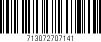 Código de barras (EAN, GTIN, SKU, ISBN): '713072707141'