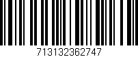 Código de barras (EAN, GTIN, SKU, ISBN): '713132362747'