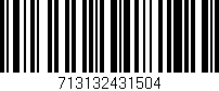 Código de barras (EAN, GTIN, SKU, ISBN): '713132431504'