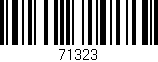 Código de barras (EAN, GTIN, SKU, ISBN): '71323'