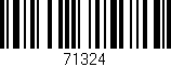 Código de barras (EAN, GTIN, SKU, ISBN): '71324'