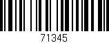 Código de barras (EAN, GTIN, SKU, ISBN): '71345'
