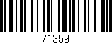 Código de barras (EAN, GTIN, SKU, ISBN): '71359'